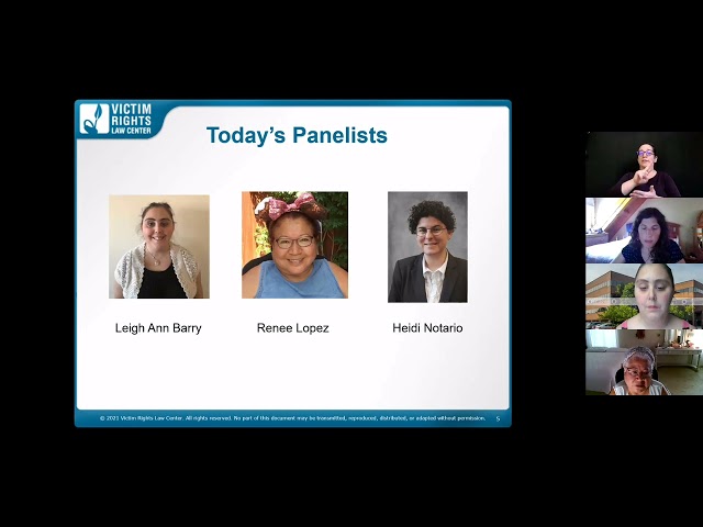 Survivor Centered Legal Services for Youth with Disabilities (August 2021)