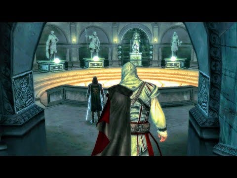 Uncle Shows Ezio Statues of Amunet, Darius, Iltany, Wei Yu, Qulan Gal, Leonius (Assassin's Creed 2)