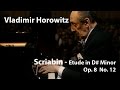 Vladimir Horowitz - Scriabin Etude in D# Minor - Op.8 No. 12 [Restored]