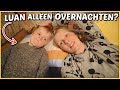 LUKT HET LUAN ALLEEN TE OVERNACHTEN iN DE CARAVAN? ? | Bellinga Vlog #2177
