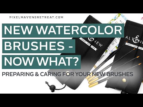 New Watercolor Brushes - Now What? | Preparing and Caring for Watercolor Brushes - my tips & tricks!