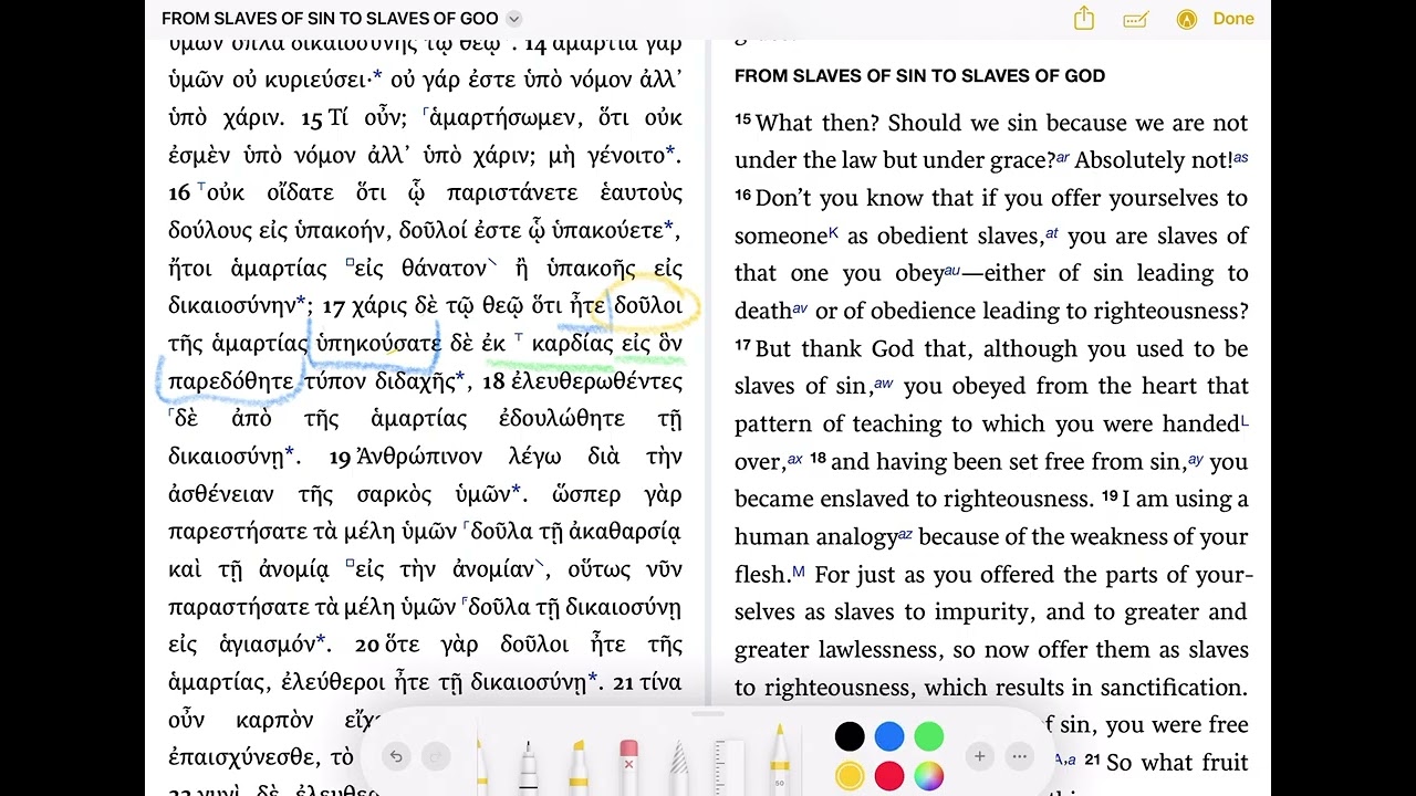 Rom 6:17 Slaves of Christ