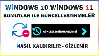windows 11-10 Komutlar ile Güncelleştirmeler-update Nasıl Kaldırılır | Güncelleştirmeleri Gizleme