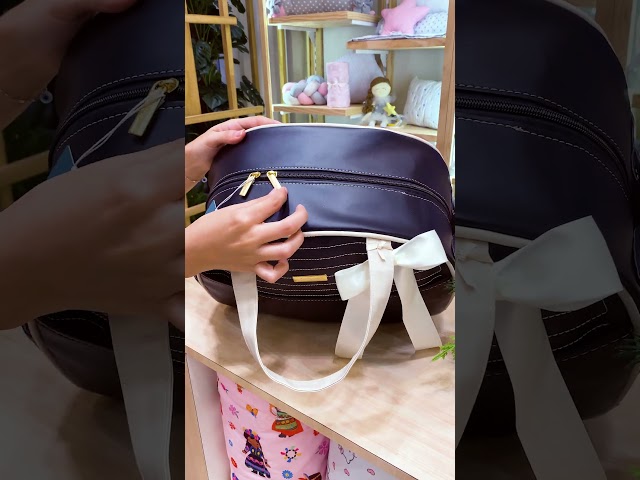 Bolsa Maternidade Clássica Preta 🖤 REF: 157359 #graodegente #bolsamaternidade #enxovaldebebe