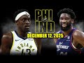 Philadelphia 76ers Vs Indiana Pacers Full Game Highlights December 12 2025 NBA Season
