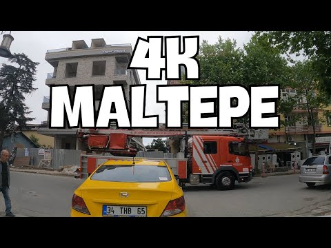 4K Car Tour in Maltepe City Center / İstanbul 4K Driving #cartour