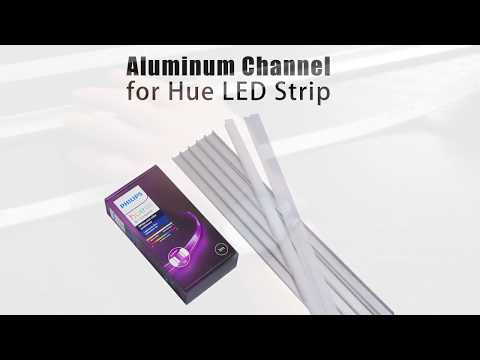 Put Philips Hue LED Strip Light to Aluminum Channel System or LED profile