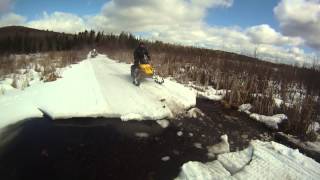 Washout Snowmobile Trail