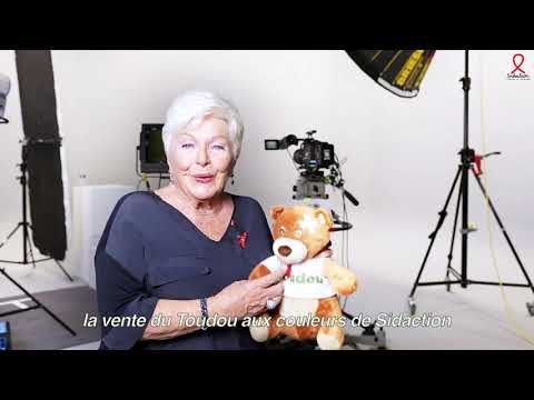 Line Renaud, Vice-Présidente du Sidaction soutient l'opération Toudou & Sidaction