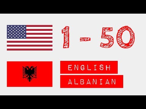 Numrat nga 1 në 50 - anglisht - shqiptar