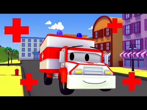 Amber the Ambulance and friends in Car City: Tom the Tow Truck, the Car Patrol - Trucks cartoons