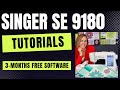 Singer SE9180 3-Months FREE MySewNet Software Subscription INCLUDED