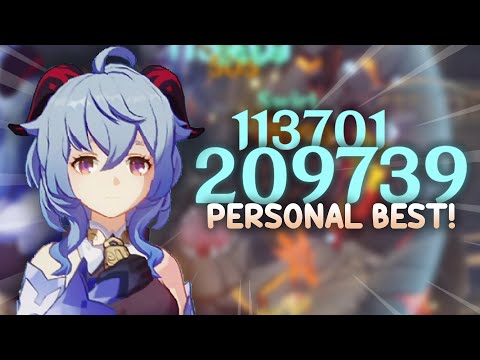 Personal Best! C0 Ganyu w/ +323K Charged ATK DMG! | Genshin Impact