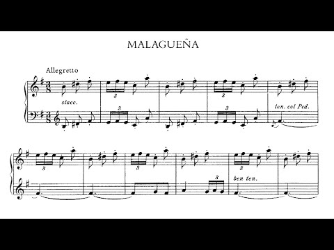 Albéniz:  Malagueña (España, Op.165) - Alicia de Larrocha, 1962 - Turnabout TV 34775