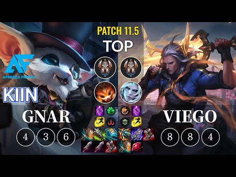 AF Kiin Gnar vs Viego Top - KR Patch 11.5