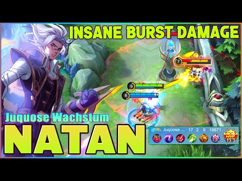 Natan Insane Burst Damage! Top Global Natan by Juquose Wachstum ~ Mobile Legends