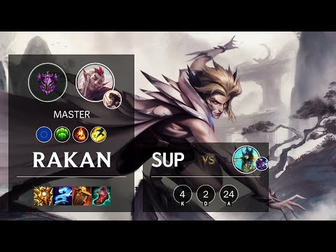 Rakan Support vs Nami - EUW Master Patch 10.25