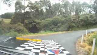 Drew and Ella Kent Targa Tasmania 2012 Castra stage