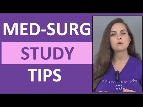 Wie man für die medizinische chirurgische Krankenpflege lernt | Bestehen der Med Surg in der Kran...
