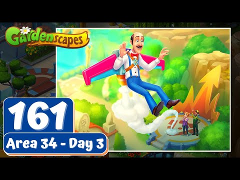 Gardenscapes - Part 161 - Area 34 - Day 3 - Gameplay