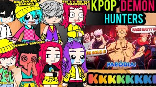 KPop Demon Hunters react ITADORI NÃO É NATURAL? SUKUNA INDECISO SE COME O DEDO OU...😂❤️•VoiceMakers•