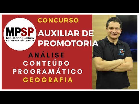 Concurso Auxiliar de Promotoria - Ministério Público -Geografia
