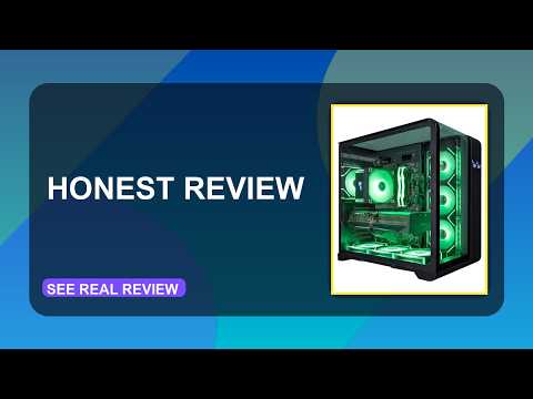 HYPER CYBER Phantom Gaming PC Desktop Computer, AMD Ryzen 7 7800X3D, GeForce RTX 5070 12GB, 64GB DDR5, 1TB SSD, Tower Fan Black, Windows 11 Home, RGB Lighting, WiFi, Ready to Use video review thumbnail