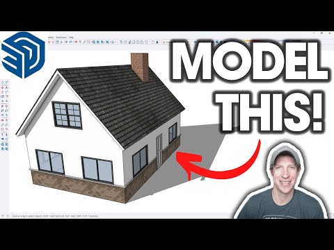 Getting Started Modeling in SketchUp 2025 Part 4 - Modeling a HOUSE!