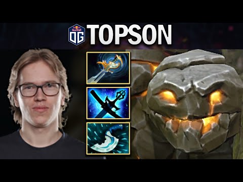 OG.TOPSON TINY WITH 18 KILLS - DOTA 2 7.27 GAMEPLAY