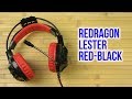 Наушники Redragon Lester Black-Red 64205 - видео