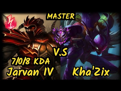 C9 Svenskeren (JARVAN IV) vs KHA'ZIX - 7/0/8 KDA JUNGLE GAMEPLAY - NA Ranked MASTER