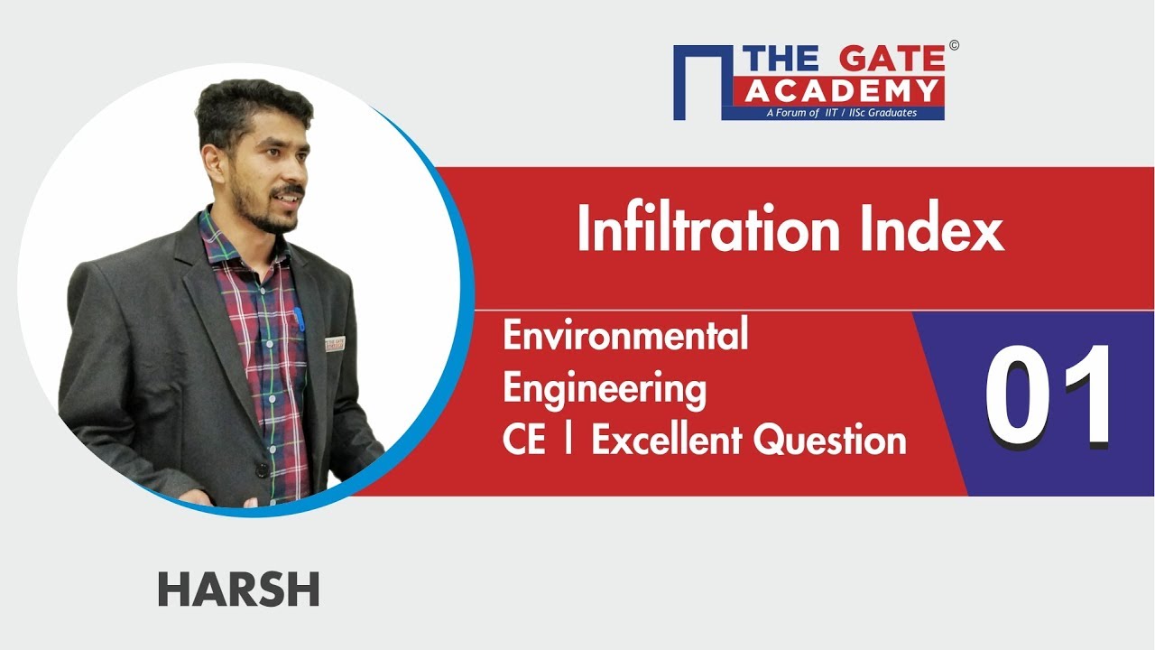 Infiltration Index | 01 | Excellent Question - GATE Sol | Hydrology | Civil Engineering