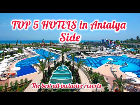 Os 5 MELHORES hotéis com tudo incluído em Side Antalya 💫 Turquia / Barut, Otium, Seven Seas, Von Resort