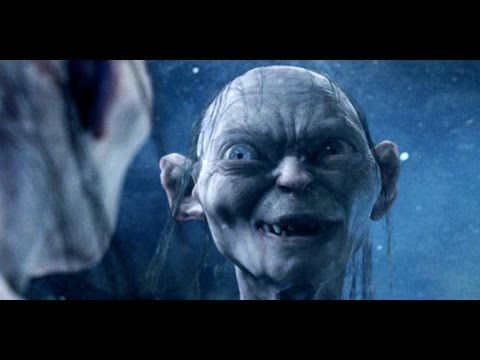 Lord of the Rings (HD) - Gollum / Smeagol talks to his reflection in river 99