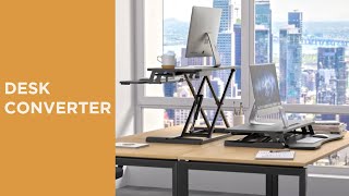 Gas Spring Scissor-Lift Desktop Sit-Stand Workstation - DWS28 Series