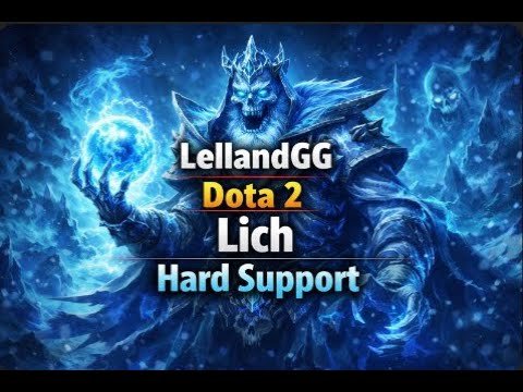 Lich Hard Support DOMINATES | Dota 2 Gameplay by LellandGG