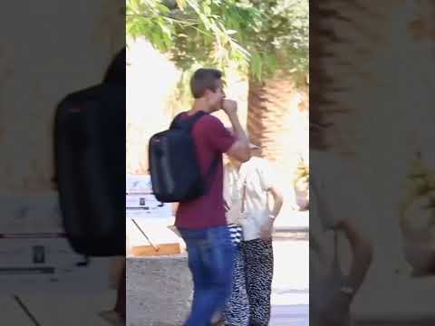 Asking a stranger for a kiss