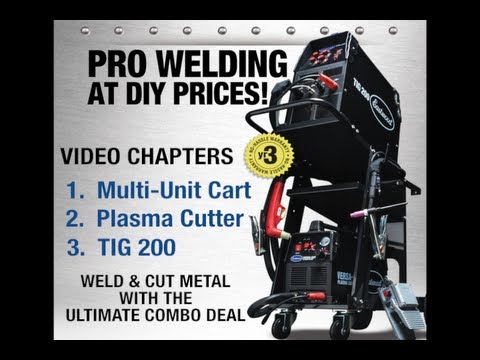 Welding Cart Combo with Cart, Plasma Cutter and TIG 200 from Eastwood