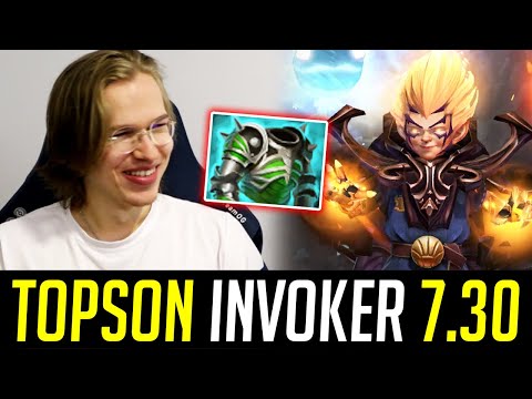 Topson INVOKER in 7.30 Update - RAT DOTA! DOTA 2