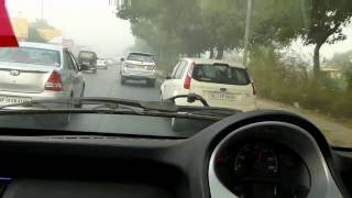 Driving Tata Nano Twist 2015 In Delhi's Diwali Smog Nov 2016
