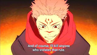 You move when I say "Now!" man tryin to kill the whole squad Sukuna gives them a challenge