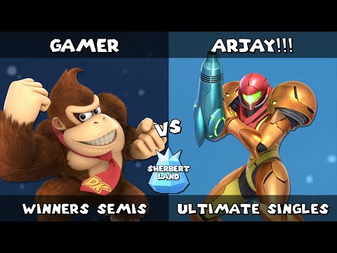 Sherbert Land # 09 | Gamer (Donkey Kong) vs ARJAY!!! (Samus) | Winners Semis | SSBU Ultimate