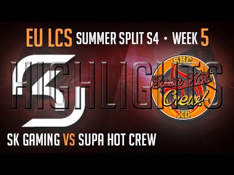SK Gaming vs Supa Hot Crew Highlights EU LCS Summer 2014 Wembley Arena Week 5 Day 2 S4