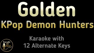 Download lagu KPop Demon Hunters, HUNTRIX - Golden Karaoke Instrumental Lower Higher Male & Original Key mp3