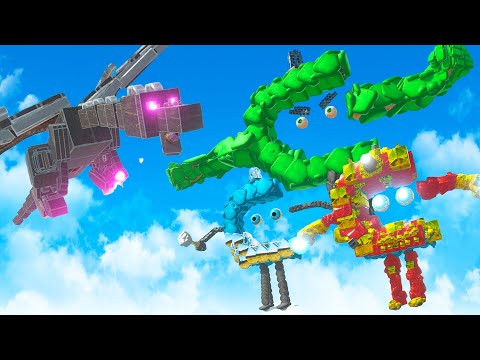 We Defeat the Ender Dragon with the Ctop Avengers in Animal Revolt Battle Simulator Multiplayer!