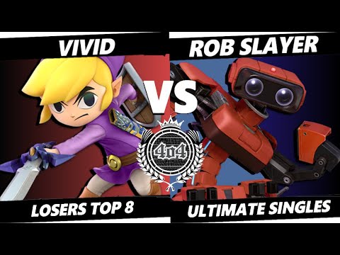 4o4 Smash Night 63 - GUMP2| Vivid (Toon Link) vs Rob Slayer (R.O.B.) - Losers Top 8