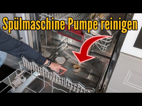 Clean the dishwasher pump if the dishwasher is not draining.