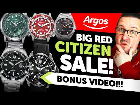 TOP 5 #CITIZEN Watches on SALE – Argos Big Red Event Picks 🔥