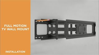 How to Install Steel Full-Motion TV Wall Mount -LPA69-446