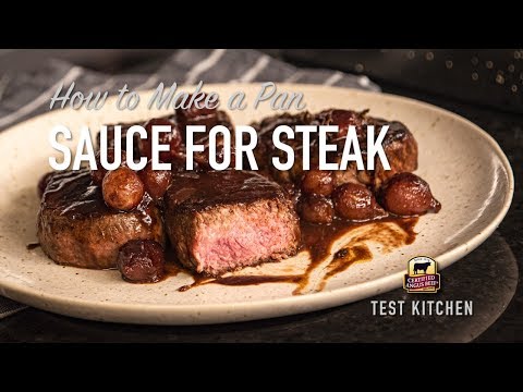 Pan Sauce for Steak | Red Wine Reduction Sauce Recipe